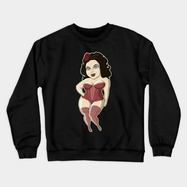 bella rose Crewneck Sweatshirt by bobgoodallart